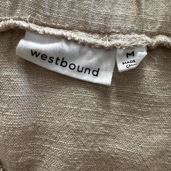 Linen-blend Button Skirt - Picture 3 of 4